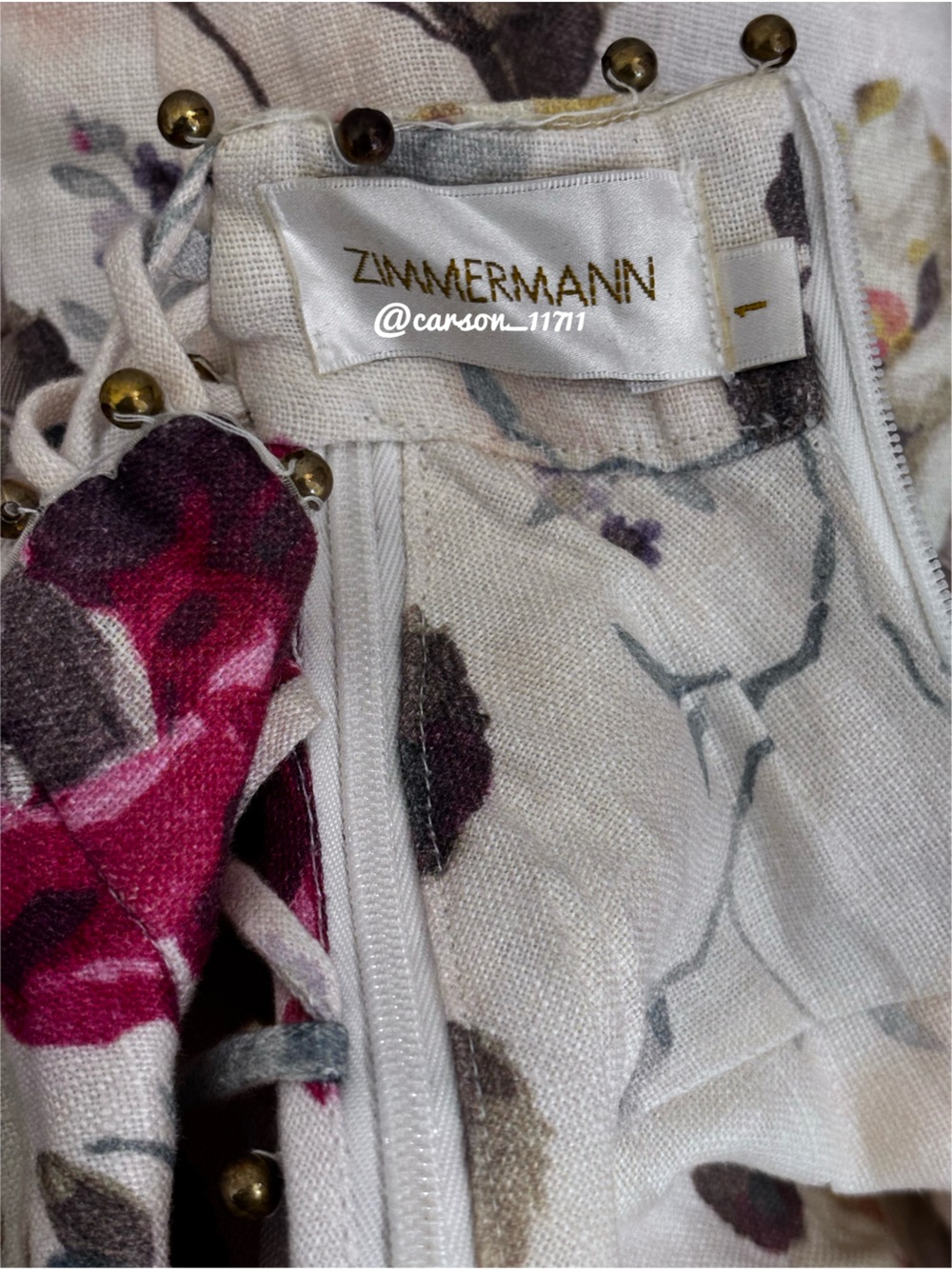 Zimmermann Mischief Rosette Dress in Floral - Picture 6 of 10